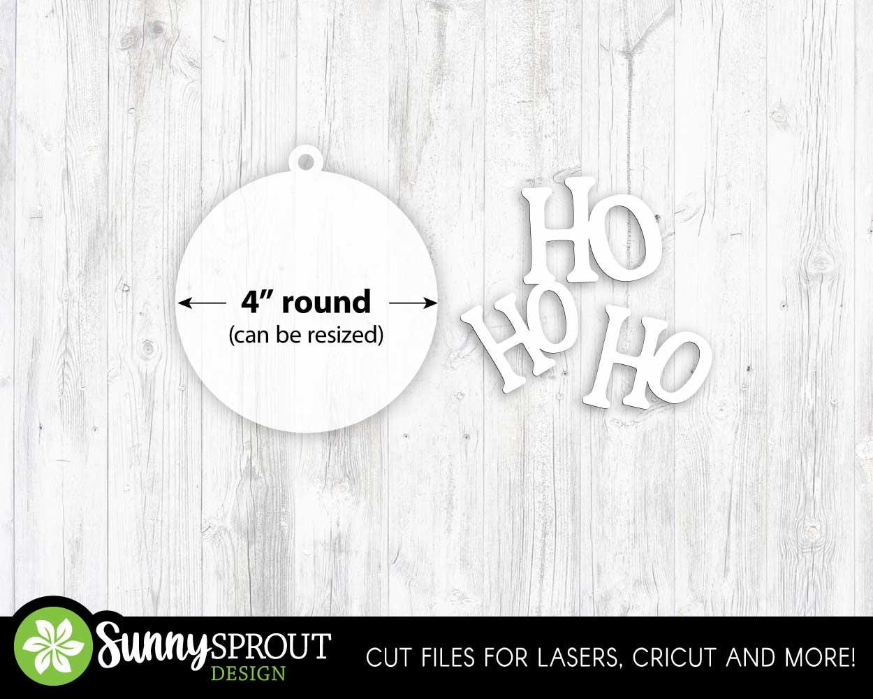 Christmas Ornament Bundle, Digital download, SVG laser cut file, Cricut, Santa gingerbread man reindeer design