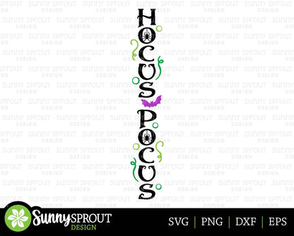 Hocus Pocus Witch Halloween Porch Sign, Digital Download, Cricut SVG Cut File, Silhouette, Fall Door Leaner Design