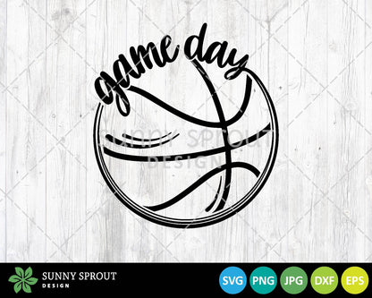 Basketball Game Day SVG, Digital download, Cricut cut file, Silhouette, Shirt, Cup, Sports design