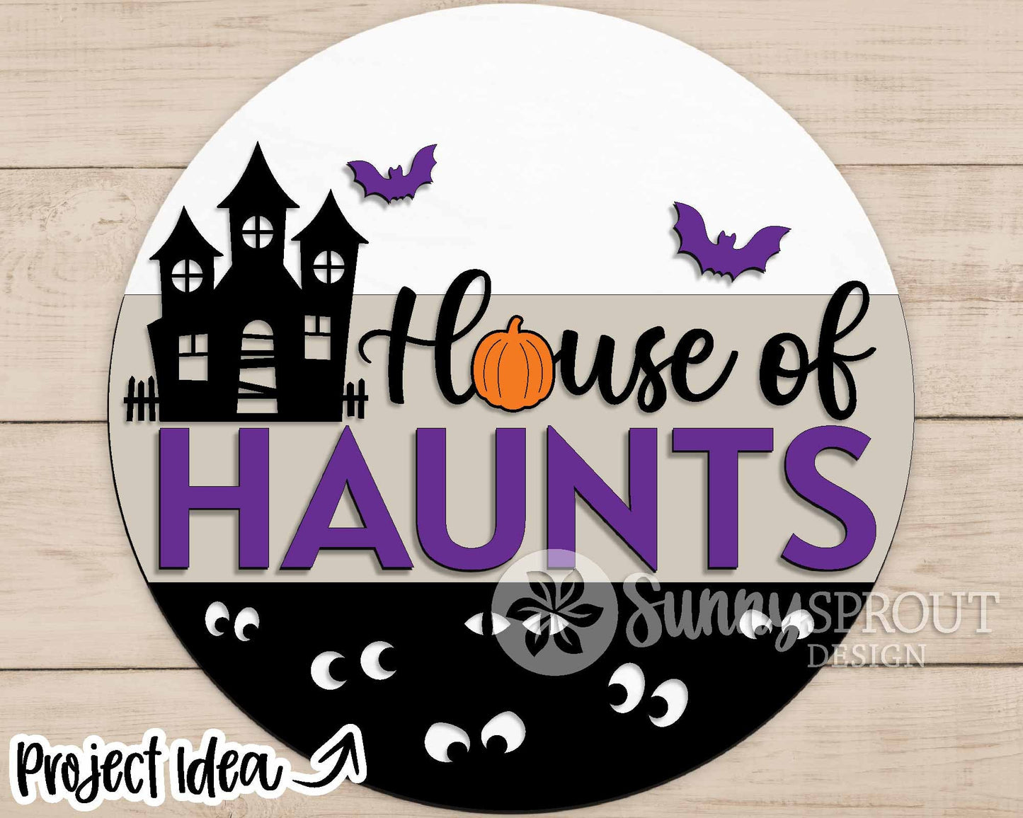 Halloween Laser Sign Bundle, Round door hanger, Glowforge laser file, Cricut cut file, Silhouette, Fall welcome sign svg