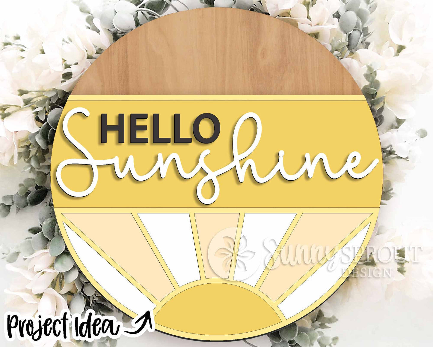 Geometric Laser Sign Bundle, Round door hanger svg, Glowforge laser file, Cricut cut file, Front door welcome sign svg