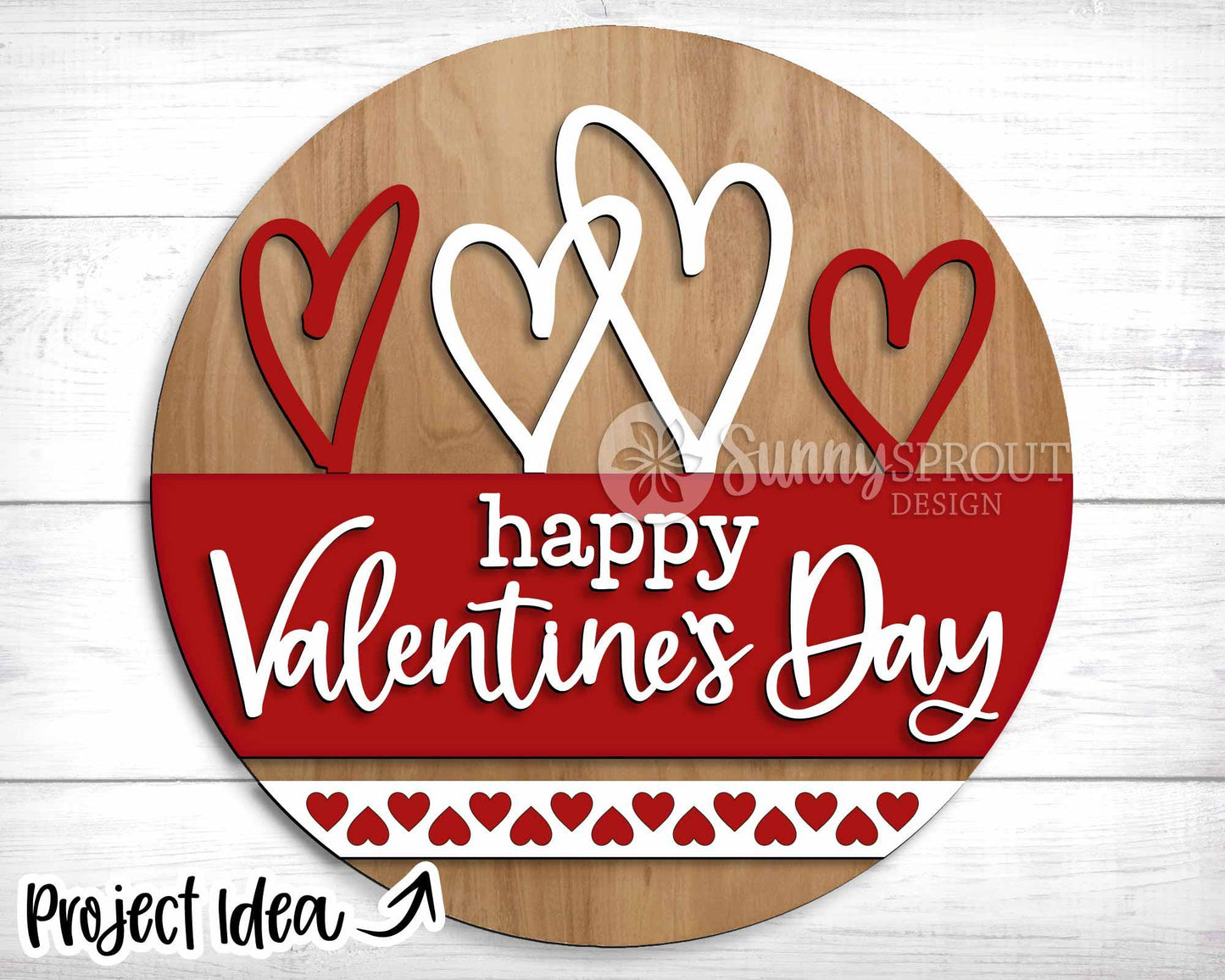 Valentine Laser Sign Bundle 5, Round door hanger, Glowforge laser file, Cricut, Heart welcome sign, Valentine's Day decor
