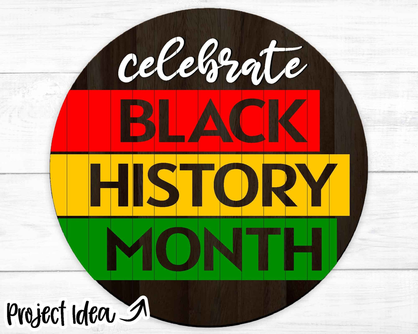 Celebrate Black History Month svg, Round door hanger, Welcome sign svg, Cricut cut file, Silhouette, Glowforge laser file, Black history svg