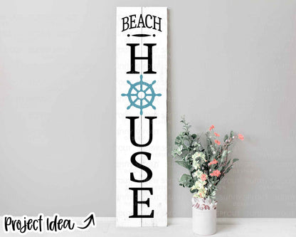 Beach House Helm Sign, Digital download, Cricut SVG cut file, Silhouette, Summer ocean coastal door design
