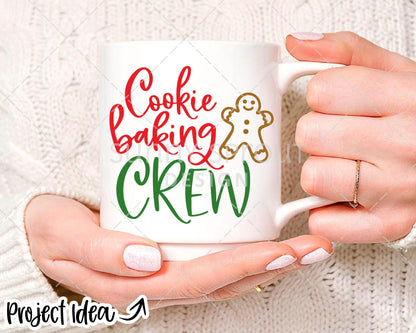 Cookie Baking Crew SVG, Cricut cut file, Silhouette cut file, Group Christmas shirt design, Family Christmas shirt svg