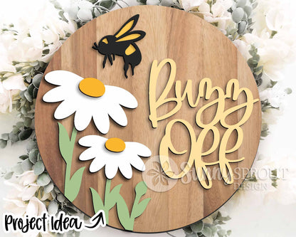 Summer Laser Sign Bundle 3, Round door hanger svg, Glowforge laser file, Cricut cut file, Front door welcome sign