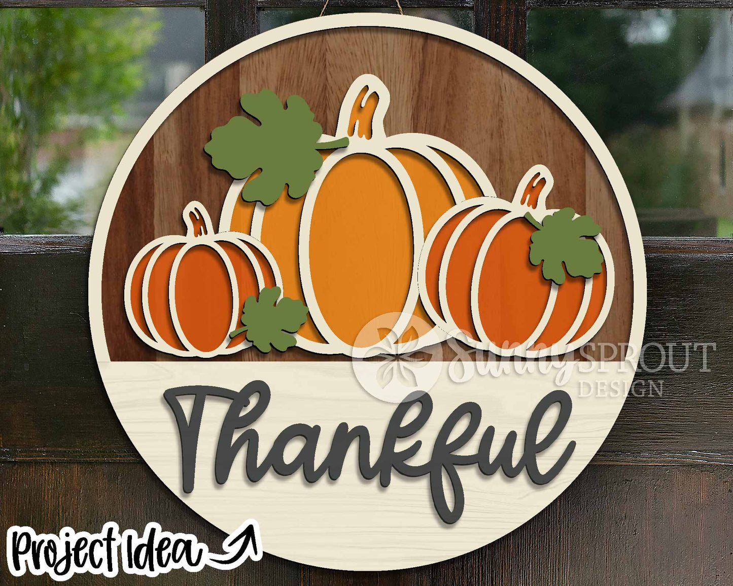 Thanksgiving Laser Sign Bundle, Round door hanger, Glowforge laser file, Cricut cut svg, Silhouette, Fall welcome sign