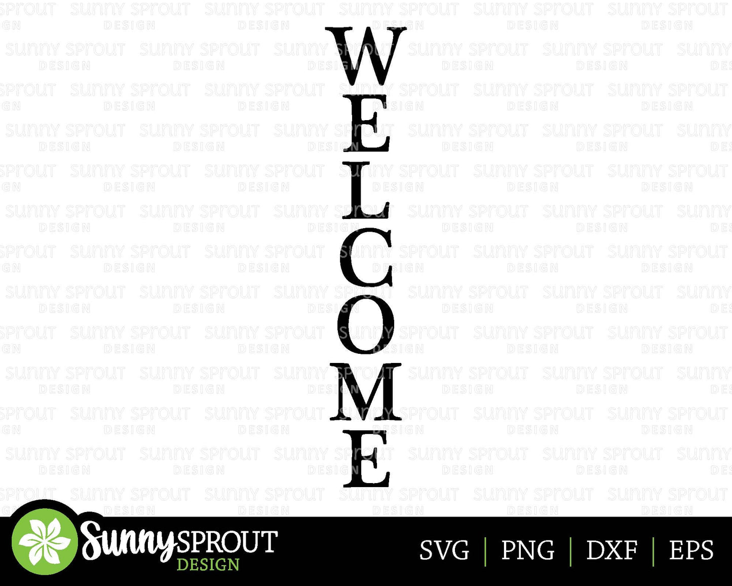 Welcome Porch Sign SVG, Digital Download, Cricut Cut File, Silhouette, Front Door Leaner Design