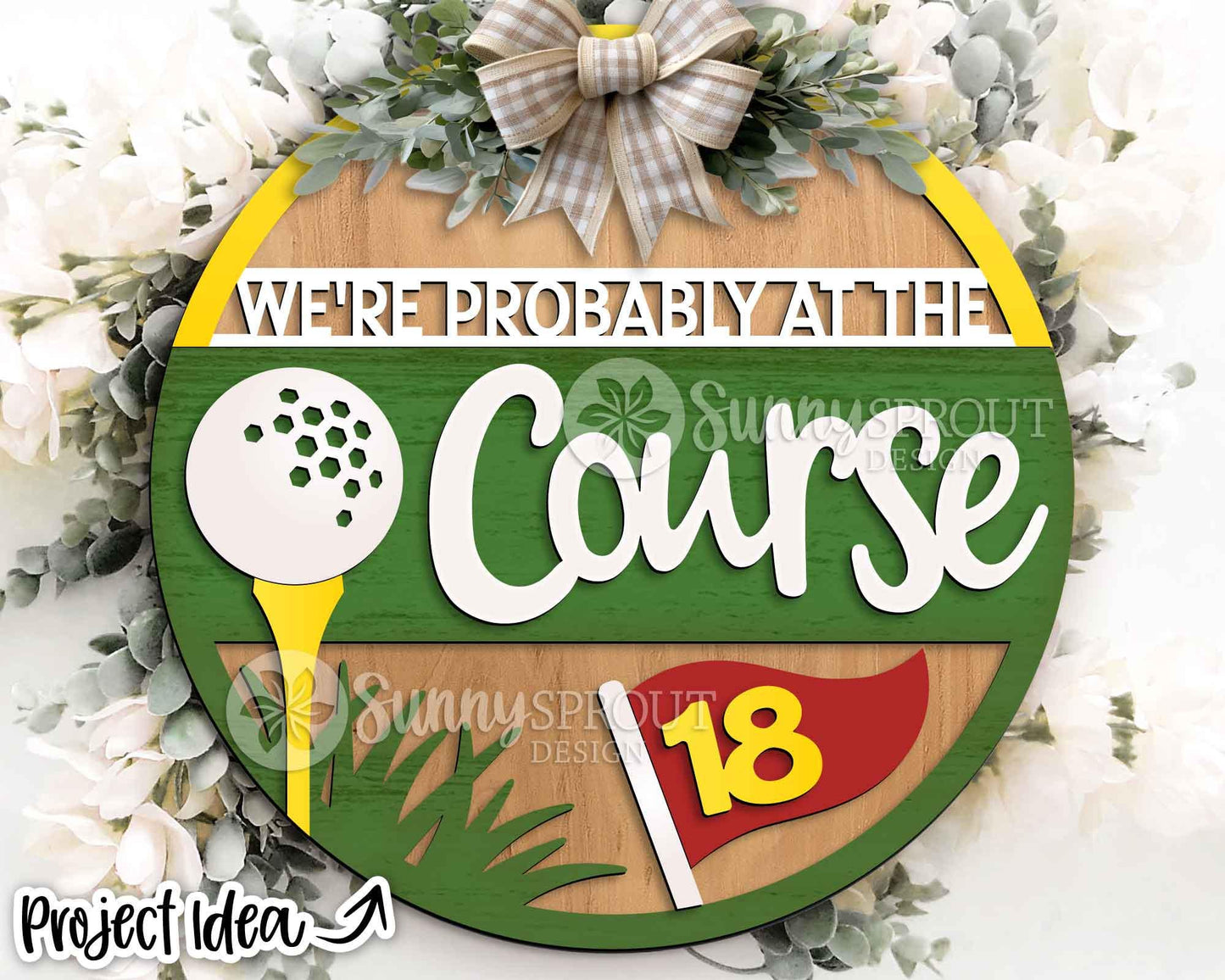 Sport Door Hanger Sign Bundle, Round sign svg, Glowforge laser file, Cricut, Football, Basketball, Hockey, Baseball, Golf