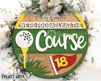 Sport Door Hanger Sign Bundle, Round sign svg, Glowforge laser file, Cricut, Football, Basketball, Hockey, Baseball, Golf