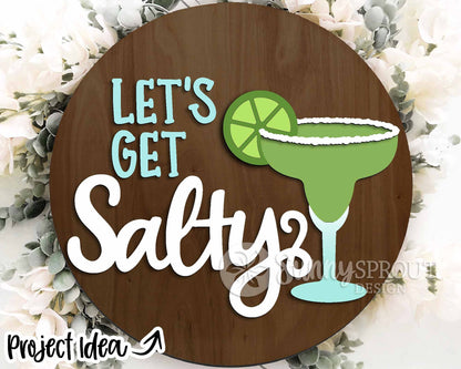 Summer Patio Laser Sign Bundle, Round door hanger svg, Glowforge laser file, Cricut cut file, Front door welcome sign
