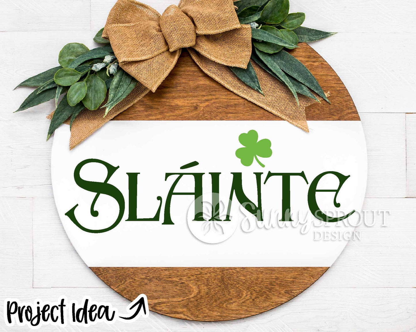 Sláinte Clover SVG, Digital download, Cricut SVG cut file, Silhouette, Irish St. Patrick's Day sign, tumbler, shirt design