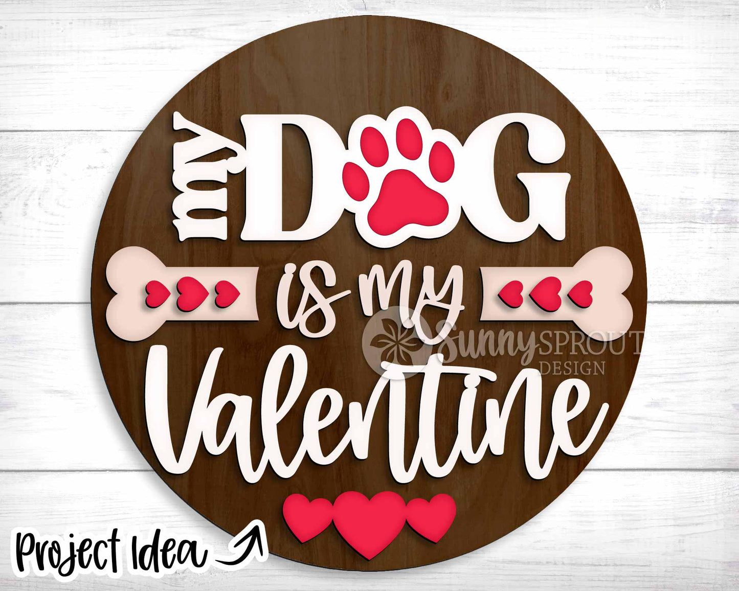 Valentine Laser Sign Bundle 4, Round door hanger, Glowforge laser file, Cricut, Heart welcome sign, Valentine's Day decor