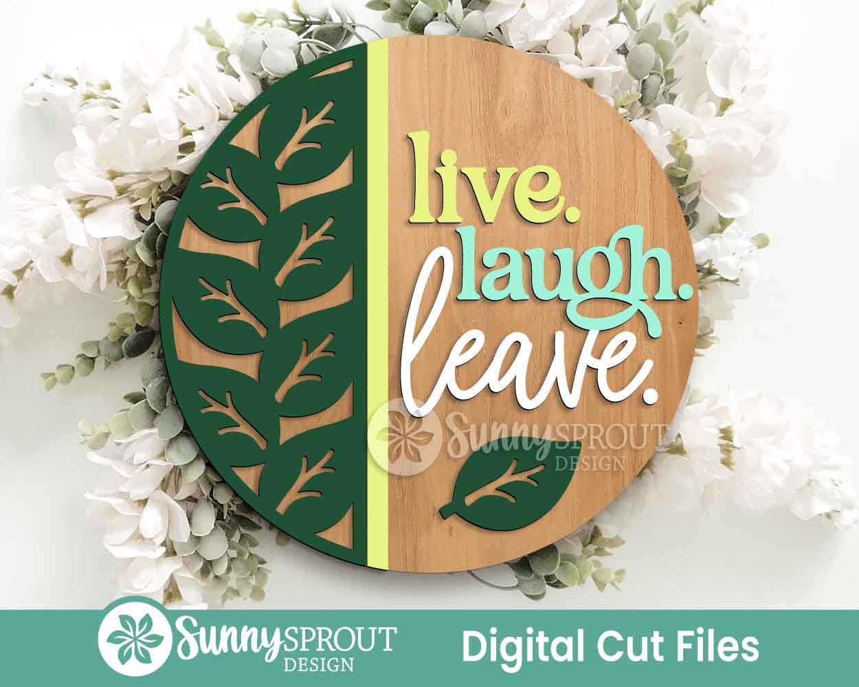 Snarky Laser Sign Bundle, Round door hanger svg, Glowforge laser cut file, Cricut, Funny door sign svg