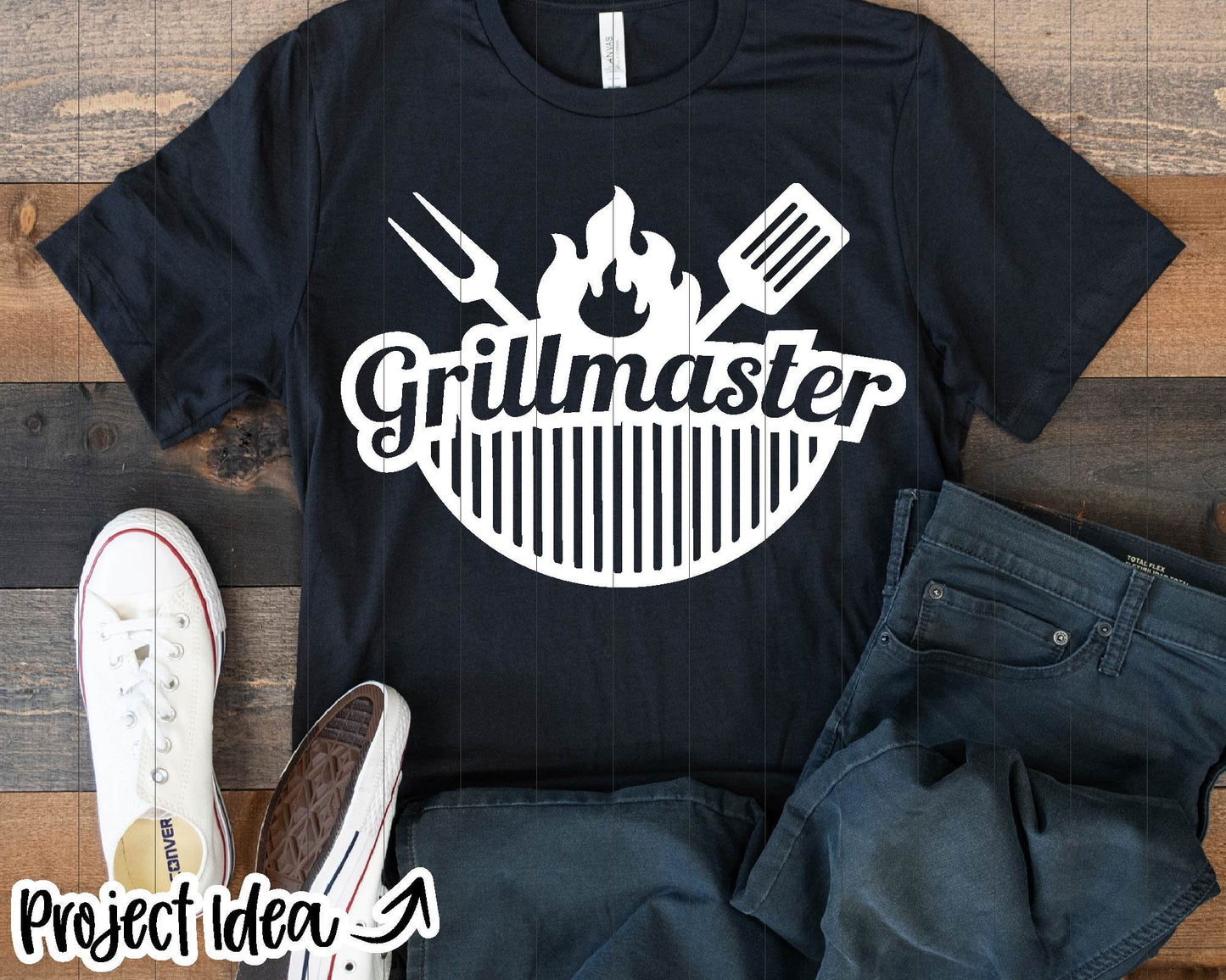 Grillmaster BBQ Father's Day Design, Digital Download, Cricut SVG Cut File, Father's Day, Summer Grilling Art