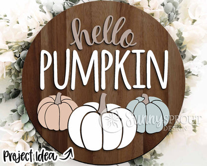 Fall Laser Sign Bundle, Round door hanger, Glowforge laser file, Cricut cut file, Silhouette, Autumn welcome sign svg