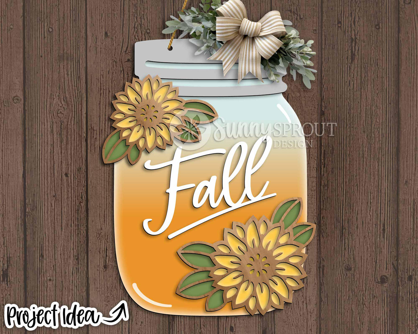 Fall Mason Jar Sign Bundle, Door hanger svg, Glowforge laser cut file, Cricut, Autumn welcome sign svg, Pumpkin apple svg
