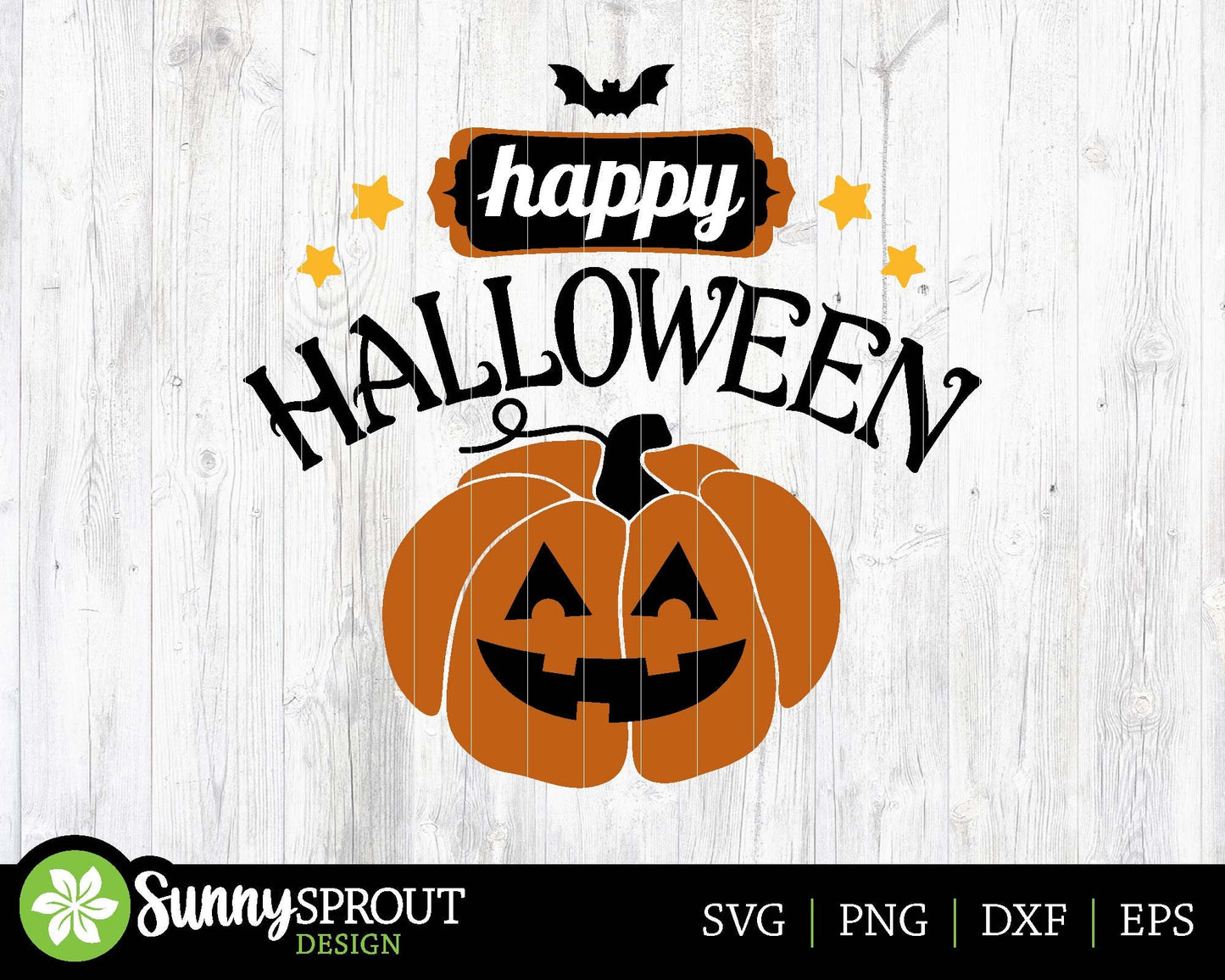 Happy Halloween Sign, Digital Download, Cricut SVG Cut File, Silhouette, Round Door Hanger Sign Design