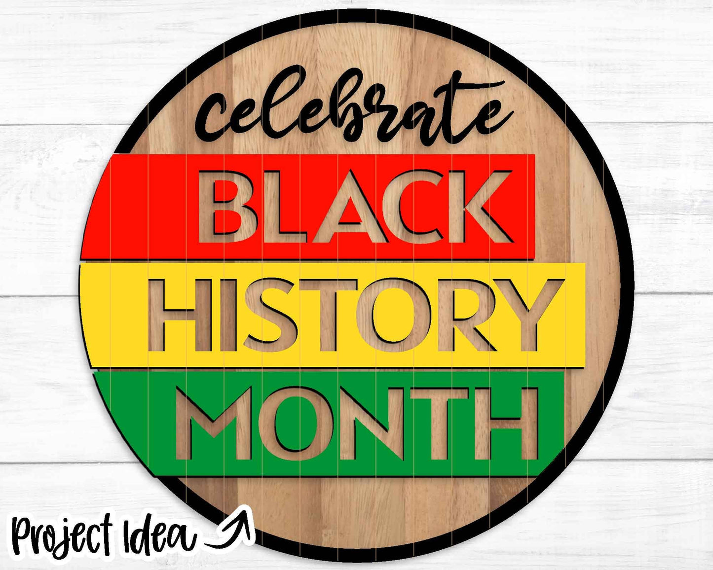 Celebrate Black History Month svg, Round door hanger, Welcome sign svg, Cricut cut file, Silhouette, Glowforge laser file, Black history svg