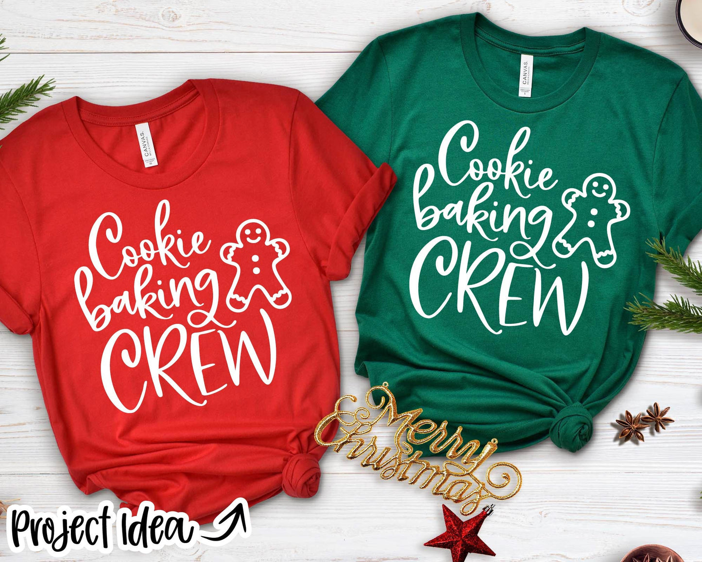 Cookie Baking Crew SVG, Cricut cut file, Silhouette cut file, Group Christmas shirt design, Family Christmas shirt svg