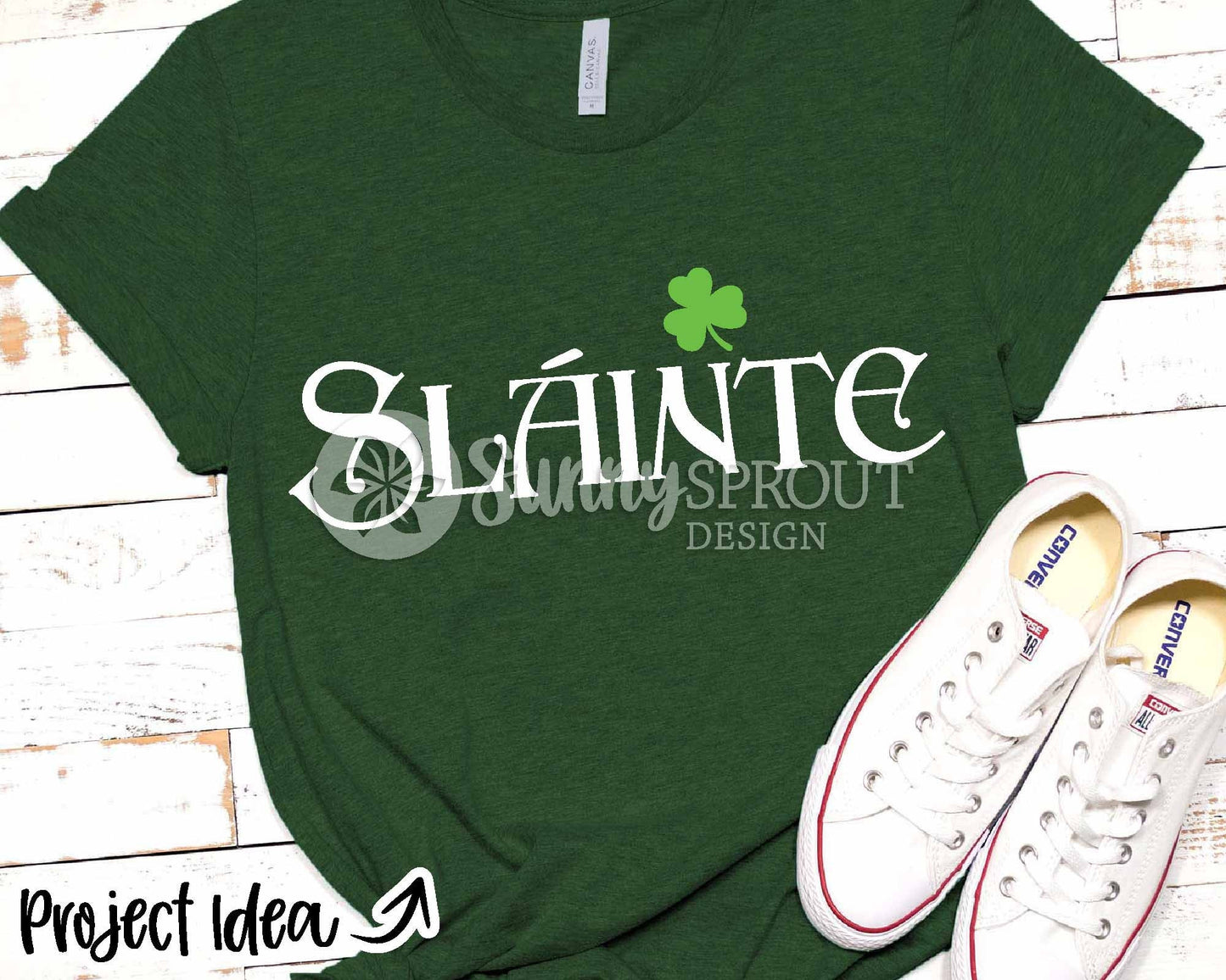 Sláinte Clover SVG, Digital download, Cricut SVG cut file, Silhouette, Irish St. Patrick's Day sign, tumbler, shirt design