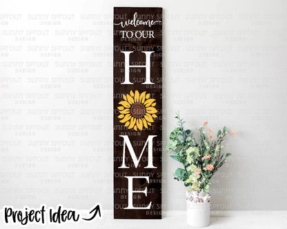 Sunflower SVG File Bundle, Cricut svg cut file, Silhouette cut file, Welcome porch sign designs, Includes 13 designs, Summer flower svg