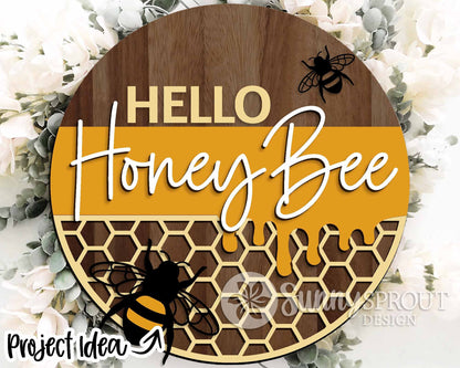 Nature Laser Sign Bundle, Round door hanger svg, Glowforge laser file, Cricut cut file, Front door welcome sign, Summer