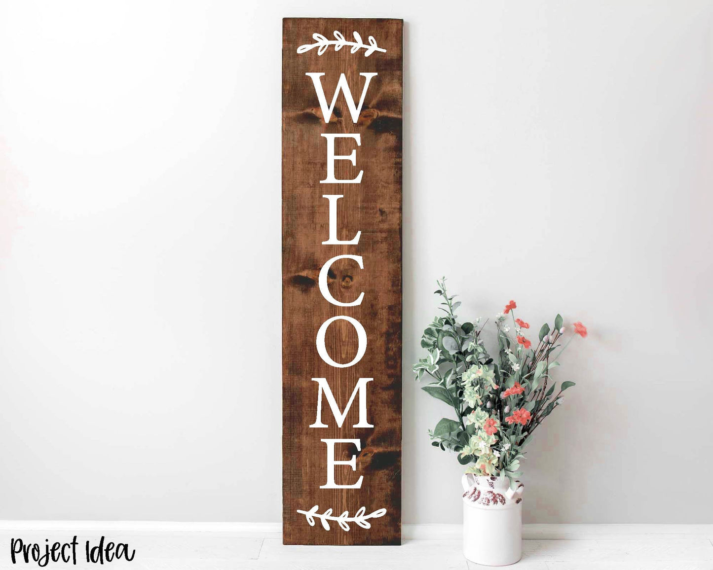 Welcome Branch Porch Sign SVG, Digital Download, Cricut Cut File, Silhouette, Front Door Leaner Design