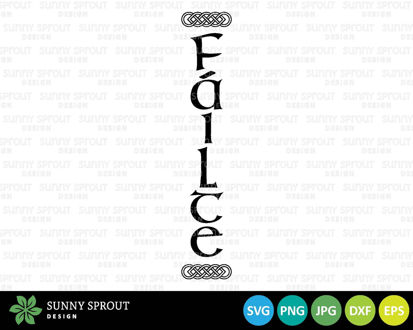 Failte Porch Sign Digital Download SVG, Digital download, Cricut cut file, Silhouette, Irish St. Patrick's Day door leaner design