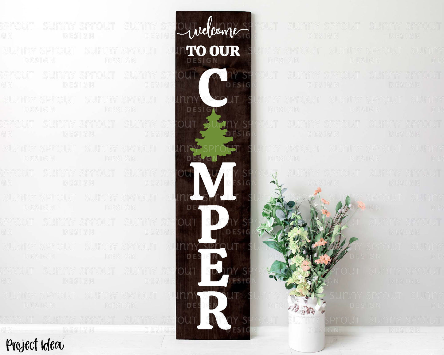 Welcome to Our Camper Porch Sign, Digital download, Cricut SVG cut file, Silhouette, Camping outdoor design