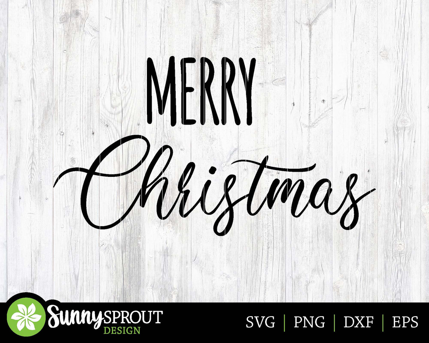Merry Christmas SVG, Cricut SVG Cut File, Silhouette, Round Sign Design