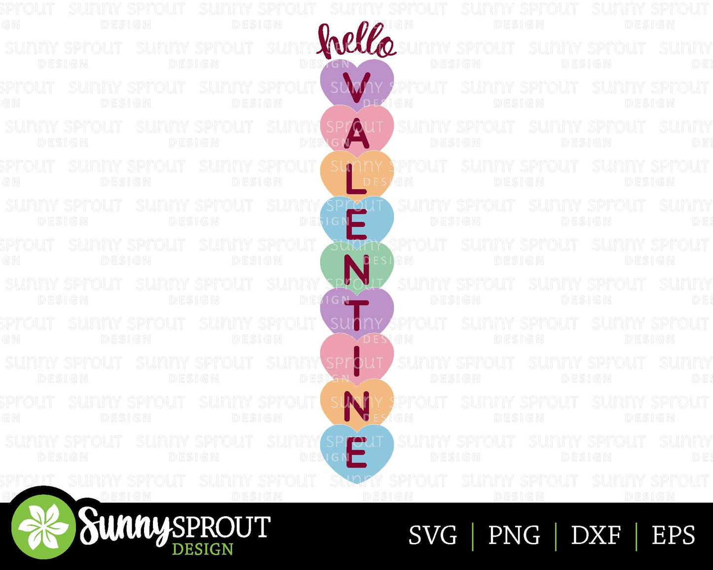 Conversation Heart Porch Sign, Digital Download, Cricut Cut File, Silhouette, Valentine's Day Door Leaner Design