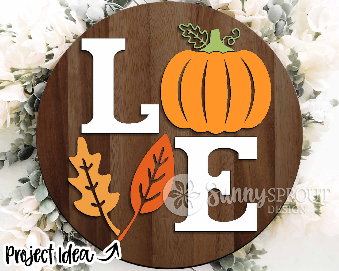 Fall Laser Sign Bundle, Round door hanger, Glowforge laser file, Cricut cut file, Silhouette, Autumn welcome sign svg