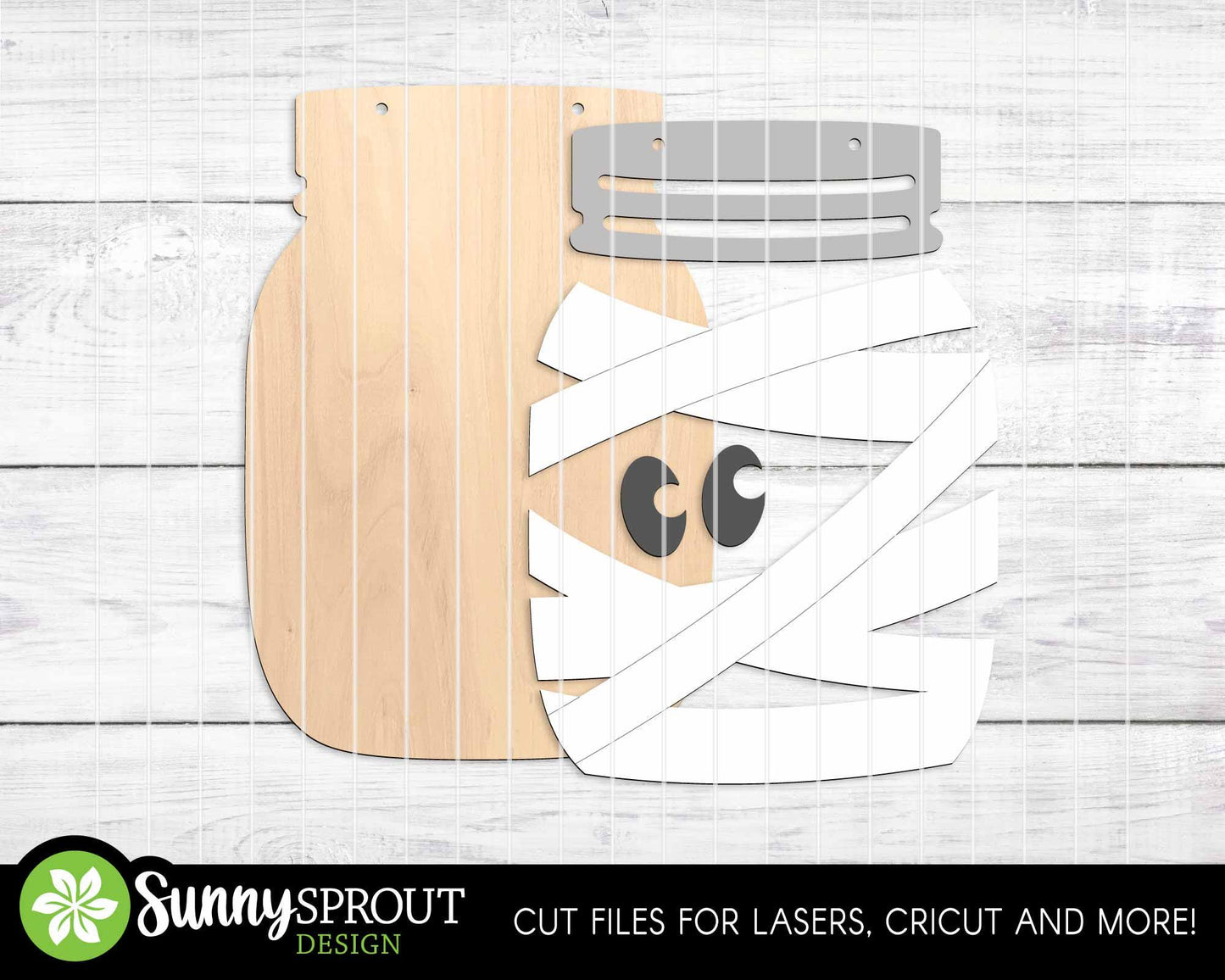 Halloween Mason Jar Sign Bundle, Door hanger svg, Glowforge laser file, Cricut, Spooky welcome sign svg, Ghost, Pumpkin