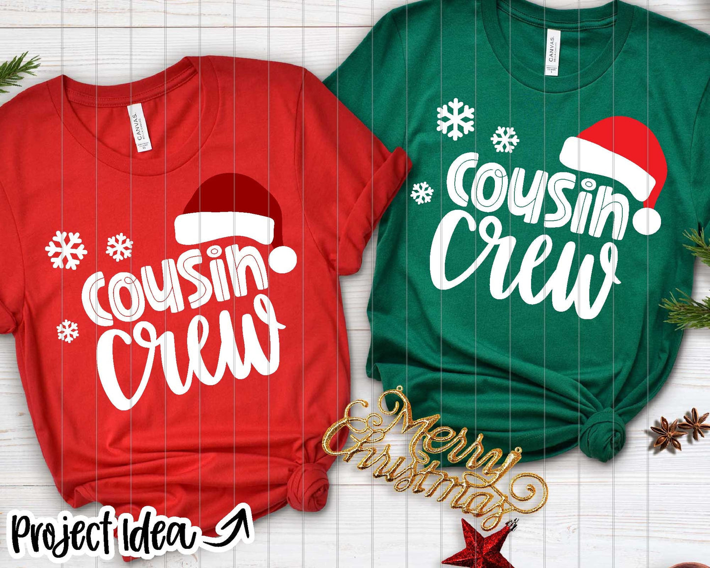 Cousin Crew Christmas Shirt SVG, Cricut cut file, Silhouette, Group family shirt design