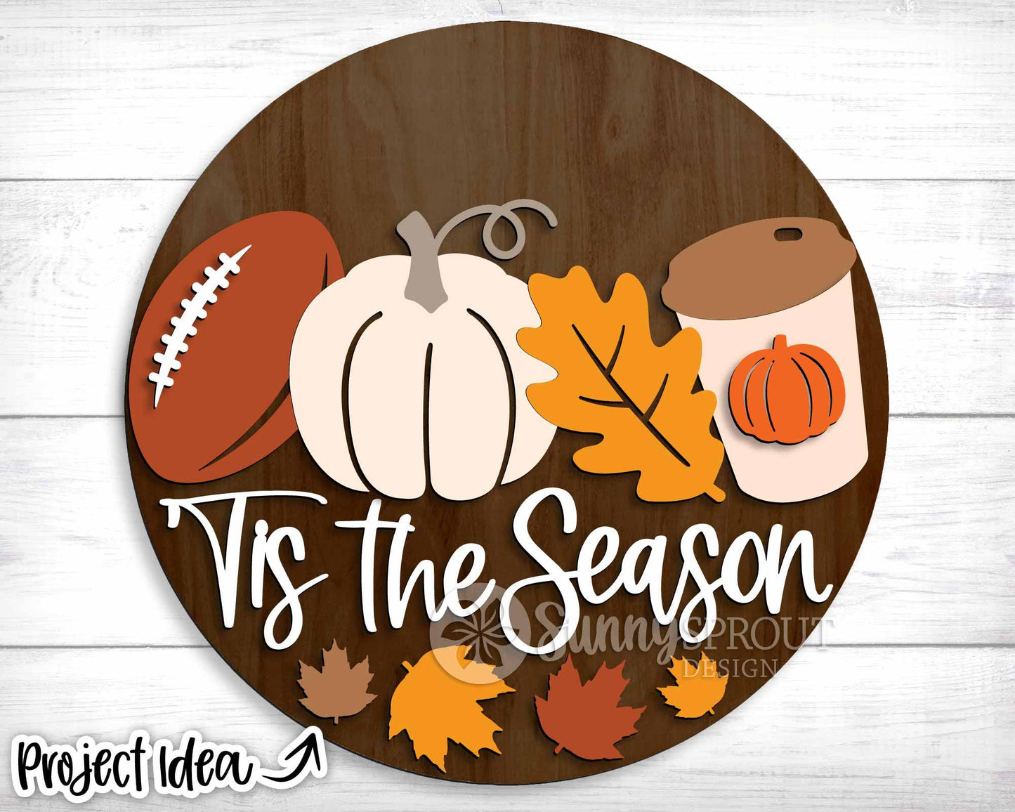 Fall Laser Sign Bundle 7, Round door hanger, Glowforge laser file, Cricut, Autumn welcome sign svg, Hello Fall pumpkin svg