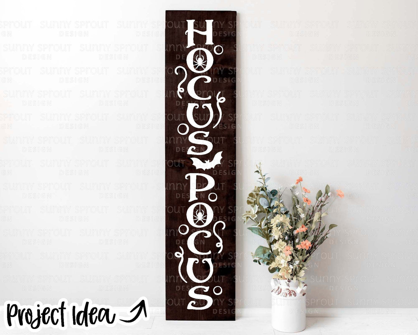 Hocus Pocus Witch Halloween Porch Sign, Digital Download, Cricut SVG Cut File, Silhouette, Fall Door Leaner Design
