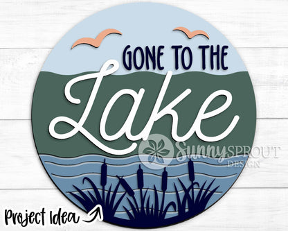 Camping Laser Sign Bundle, Round door hanger svg, Glowforge laser file, Cricut, Front door welcome sign, Summer decor svg