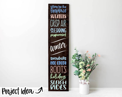 Seasonal Things Porch Sign Bundle | Digital Download | Print File, Cricut, Silhouette Cut File | Front Door Sign Design | svg png dxf eps