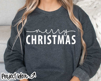 Merry Christmas SVG, Digital Download, Cricut SVG Cut File, Silhouette, Sign, Mug, Shirt Design