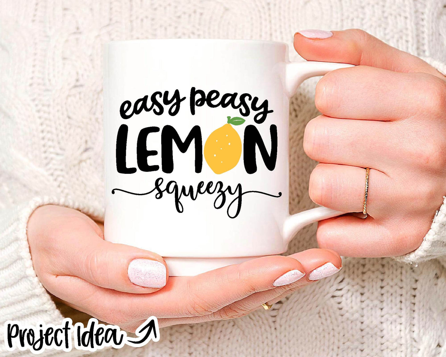 Easy Peasy Lemon Squeezy, Digital Download, Cricut SVG Cut File, Summer Tshirt Art Design