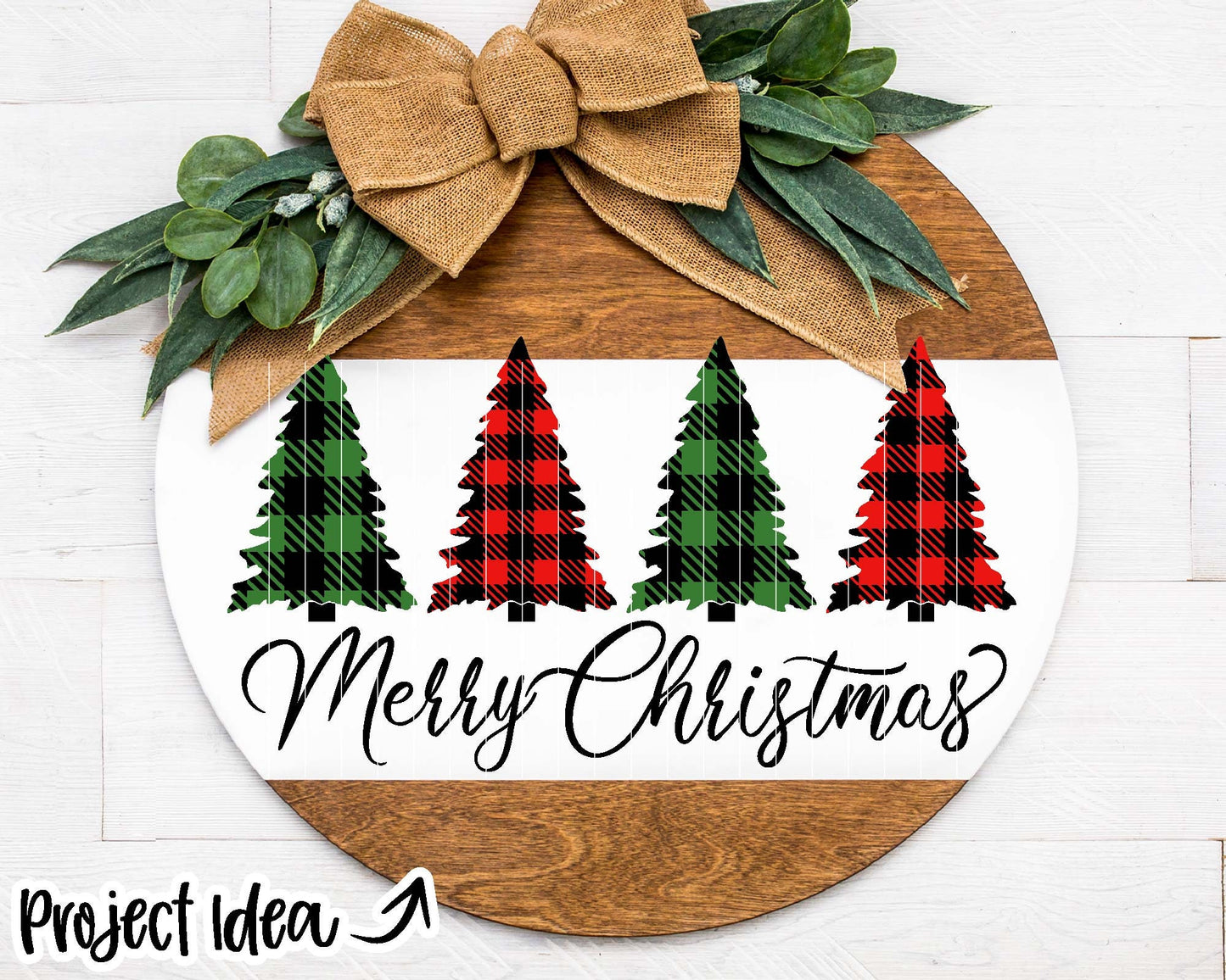 Merry Christmas Buffalo Plaid Trees SVG, Digital Download, Cricut Cut File, Silhouette, Sign, Mug, Shirt Design