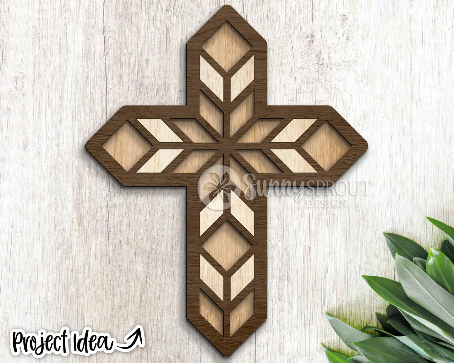 Barn Quilt Pattern Cross SVG, Digital download, SVG Laser cut file, Cricut, Door hanger design, Christian Easter decor