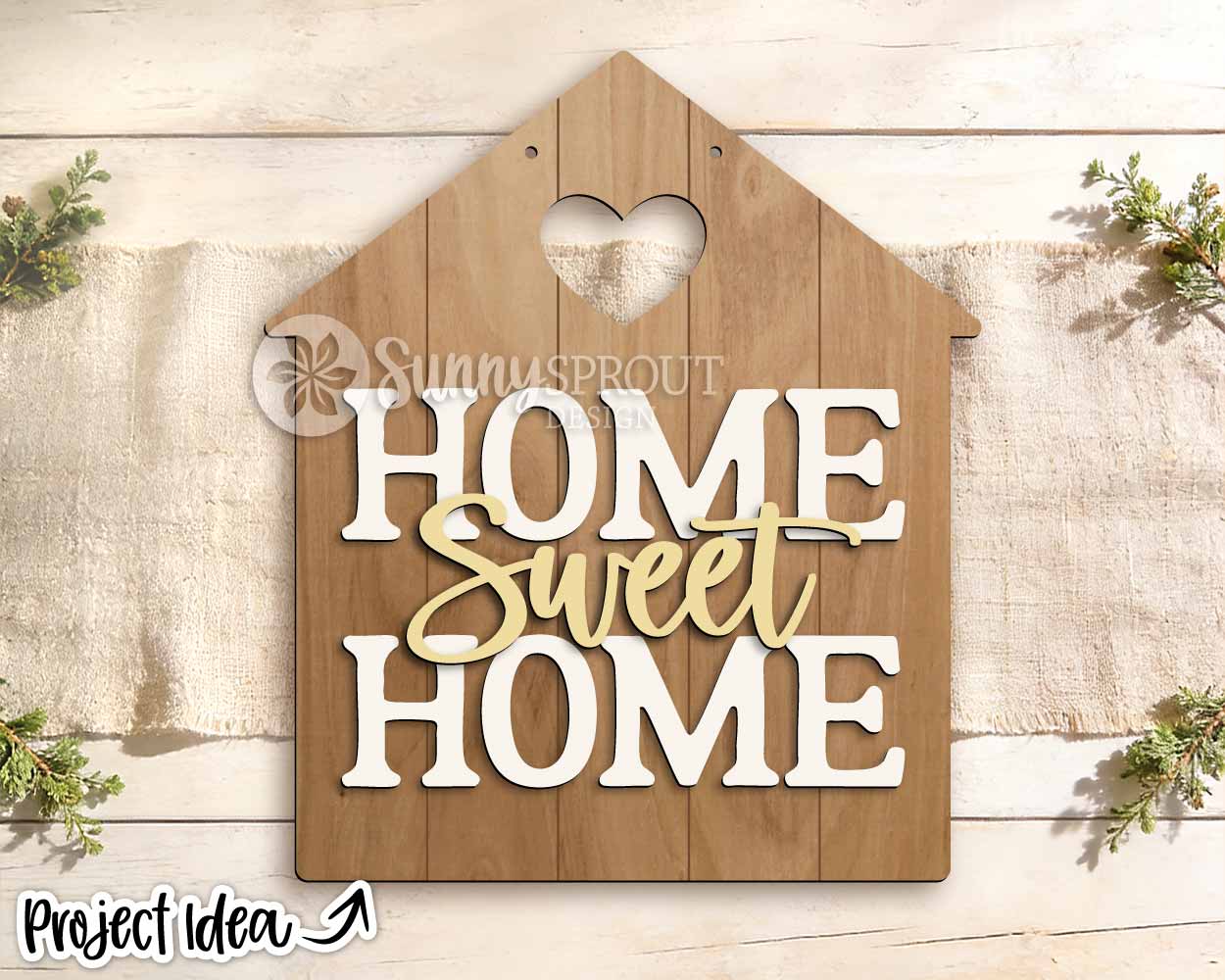 Home Sweet Home Shiplap Sign, Digital Download, SVG Laser Cut File, Cricut, Farmhouse Door Hanger Design