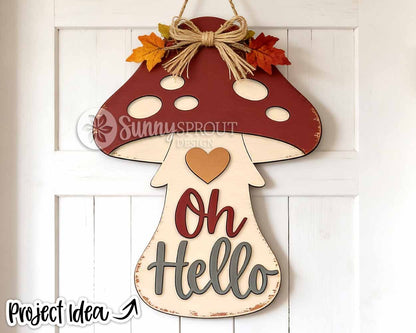 Rustic Fall Laser Sign Bundle, Digital Download, SVG Laser Cut Files, Cricut, Fall Thanksgiving Door Hanger Design, Farmhouse Decor