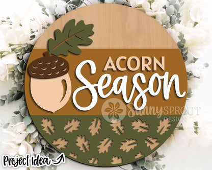 Fall Laser Sign Bundle 3, Round door hanger, Glowforge laser file, Cricut, Autumn welcome sign svg, Hello Fall pumpkin svg