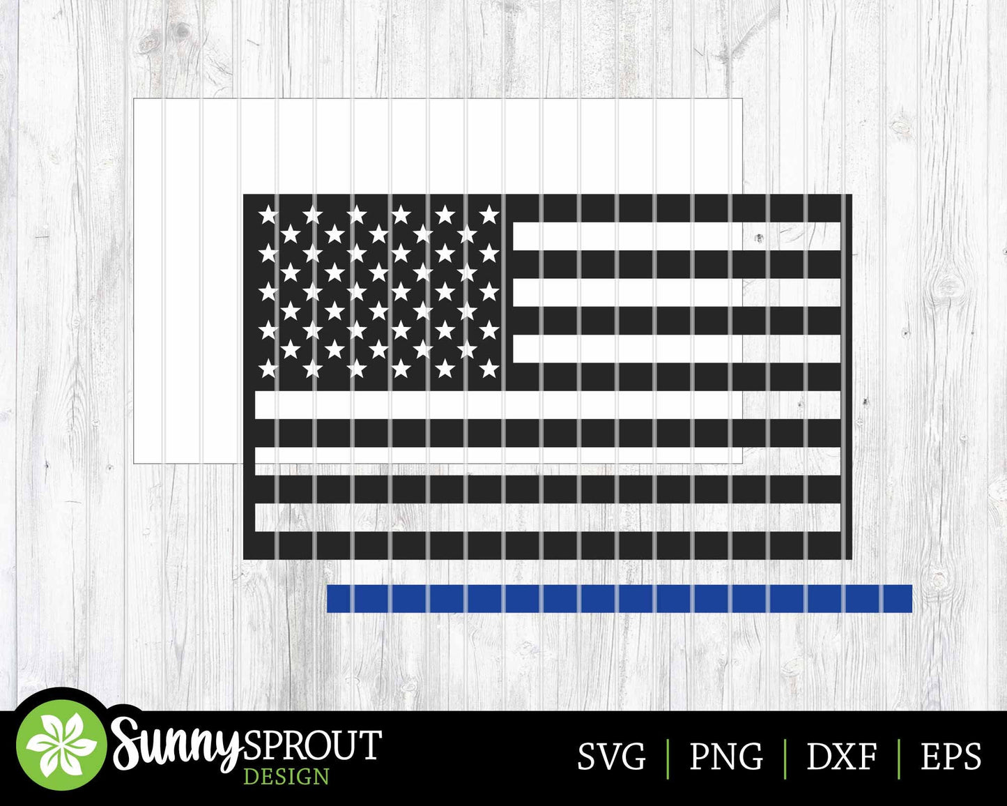 Police Firefighter Military Flag Sign, Digital Download, SVG Laser Cut File, Cricut, Patriotic American Flag Design