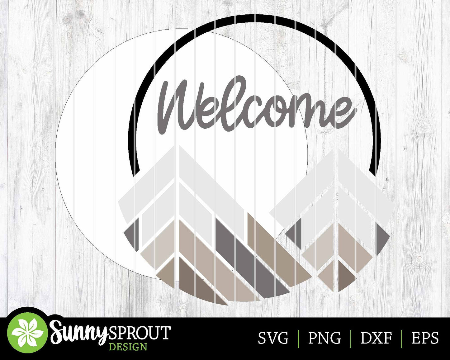 Geometric Mountain Welcome Sign, Digital download, SVG Laser cut file, Cricut, Round door hanger design, Camping cabin outdoor decor