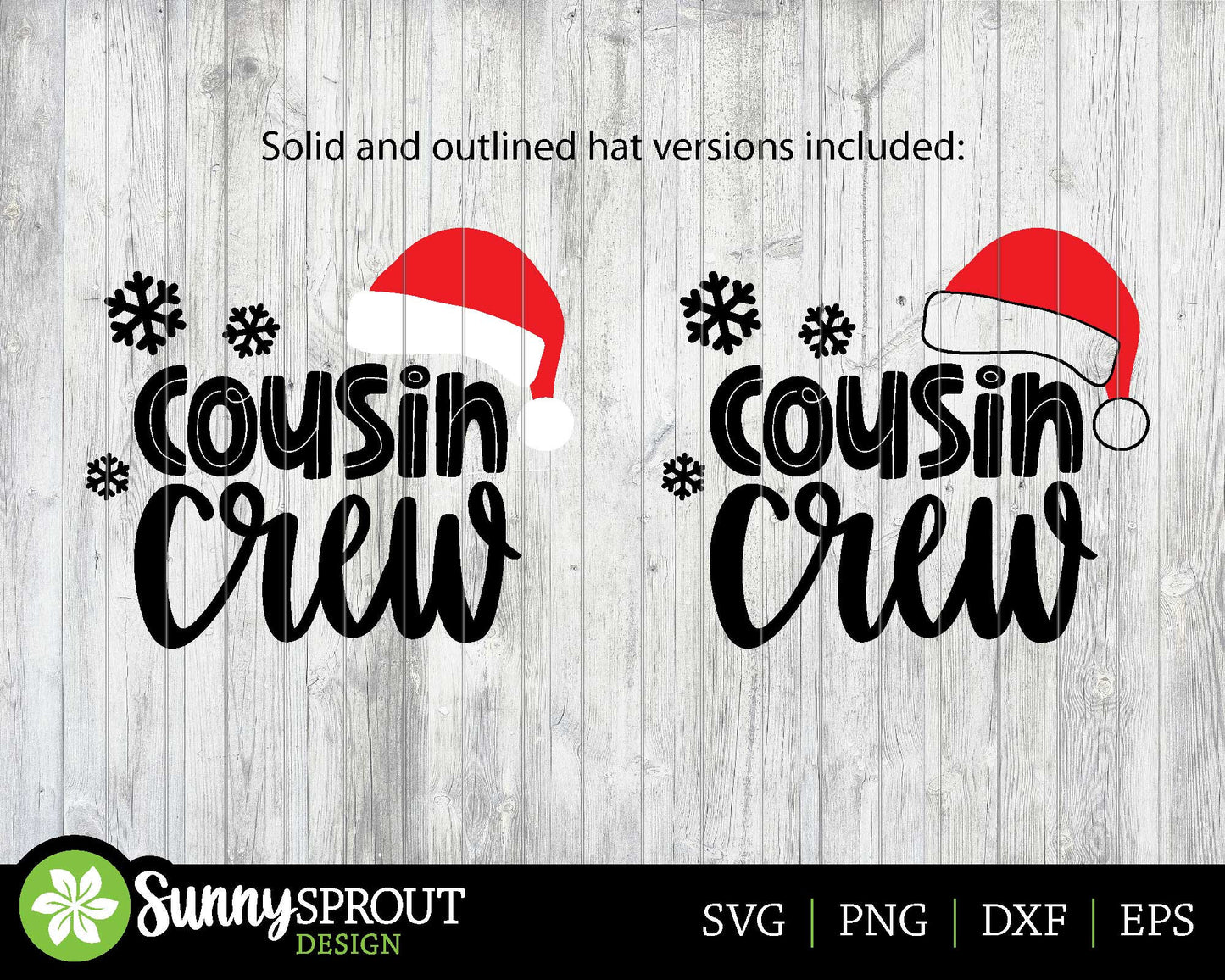 Cousin Crew Christmas Shirt SVG, Cricut cut file, Silhouette, Group family shirt design