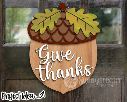 Thanksgiving Laser Sign Bundle, Round door hanger, Glowforge laser file, Cricut cut svg, Silhouette, Fall welcome sign